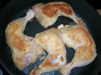 Hähnchenknusperkeulen  mit Bärlauch-Mayonaise - ein lecker,leichtes Frühlingsgericht - Rezept - Bild Nr. 6