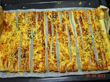 Blätterteigstangen - Rezept