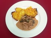 Züricher Geschnetzeltes mit Morchelrahm und Rösti - Rezept