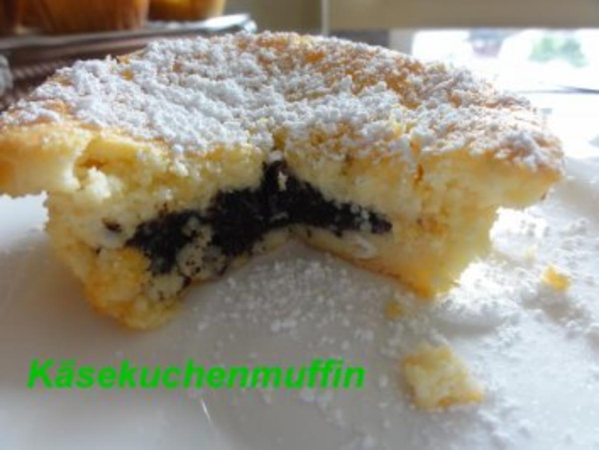 Muffin:   KÄSEKUCHENMUFFIN mit Mohnkern - Rezept - Bild Nr. 2