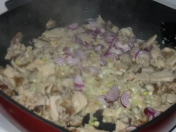 Herzhafte Hähnchen-Gemüsereispfanne überbacken - Rezept - Bild Nr. 4