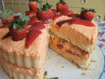 KUCHEN: Erdber im Apfelsahne Bett  auch für Vegetaria - Rezept - Bild Nr. 3