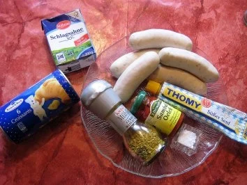 Weißwurst im Schlafrock mit Sauerkrautsalat... - Rezept - Bild Nr. 3