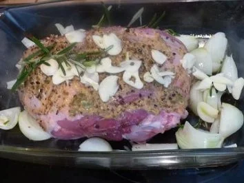 Lammkeulenbraten mit Spitzkohl - Rezept - Bild Nr. 3