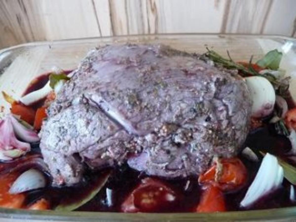 Lammkeulenbraten mit Spitzkohl - Rezept - Bild Nr. 7