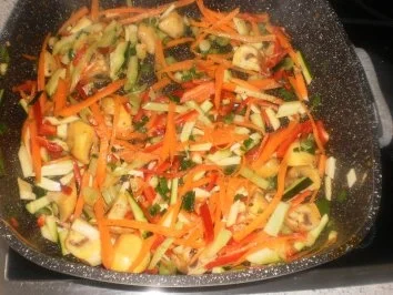 Spaghettipfanne Asia - Rezept - Bild Nr. 7