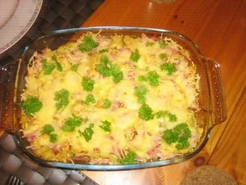 Nudel-Schinken-Auflauf mit Blumenkohl - Rezept - Bild Nr. 4