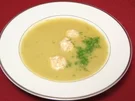 Lauchcremesuppe mit Klößchen - Rezept