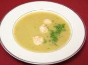Lauchcremesuppe mit Klößchen - Rezept