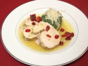 Milch-Putenbraten mit Spinatklößen - Rezept