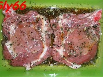 Fleischgerichte:Koteletts mit Erbsenreis und Fisolen - Rezept - Bild Nr. 7