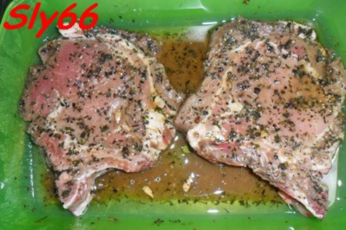 Fleischgerichte:Koteletts mit Erbsenreis und Fisolen - Rezept - Bild Nr. 8