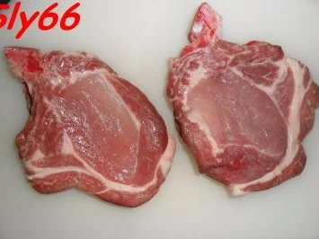 Fleischgerichte:Koteletts mit Erbsenreis und Fisolen - Rezept - Bild Nr. 2