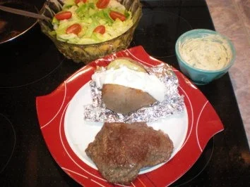 Hirtensteak mit Kräuterbutter - Rezept