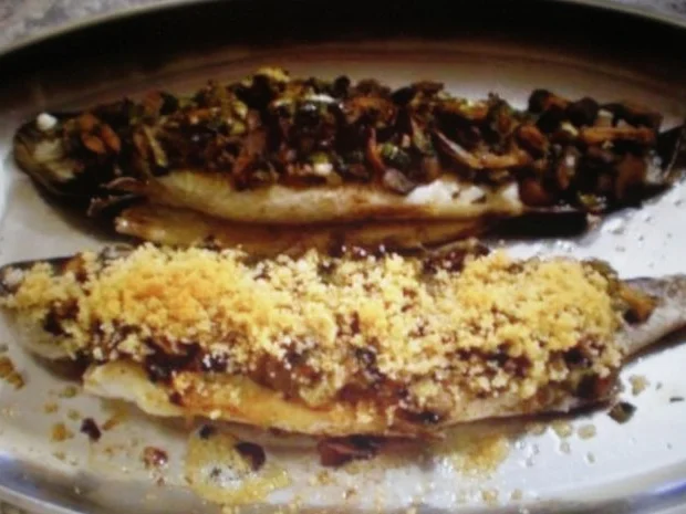 Rezept: Forellen mit Champignons Forellen mit Champignons - Rezept