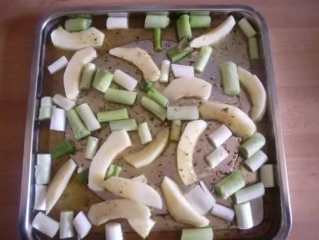 Rezept: Hähnchenbrust mit Apfelgemüse und Ingwer-Chili Butter Bild Nr. 2 Hähnchenbrust mit Apfelgemüse und Ingwer-Chili Butter - Rezept - Bild Nr. 2