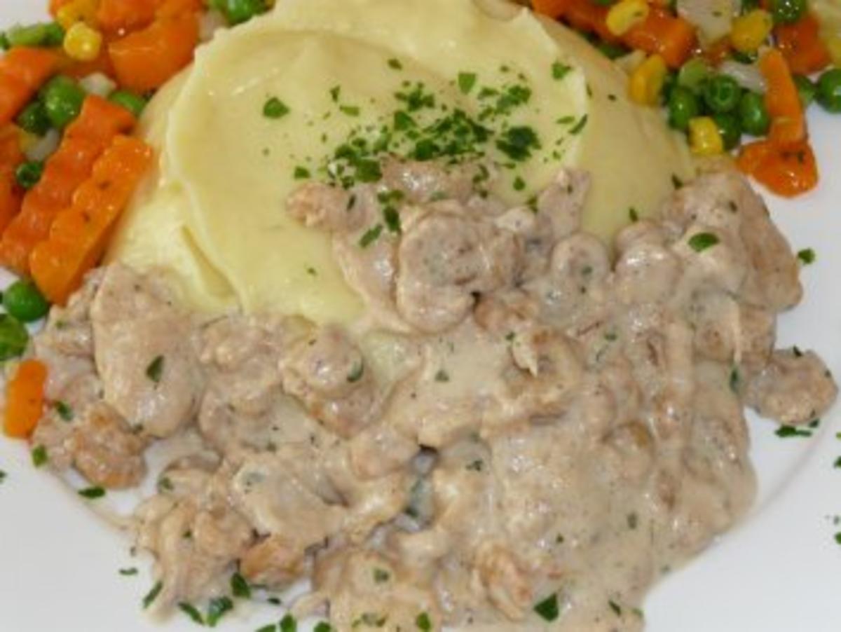 Zitronenpüree mit Wels in Krabbensoße - Rezept - kochbar.de