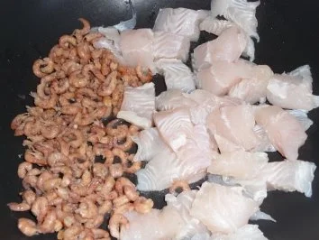 Zitronenpüree mit Wels in Krabbensoße - Rezept - Bild Nr. 6