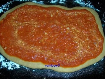 Pizza: Garnelen mit Mozzarella - Rezept - Bild Nr. 7