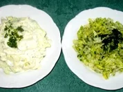 Salat/Beilage - Eisbergsalat ...mit Kräuter-, Schmand- oder Sahnedressing - Rezept