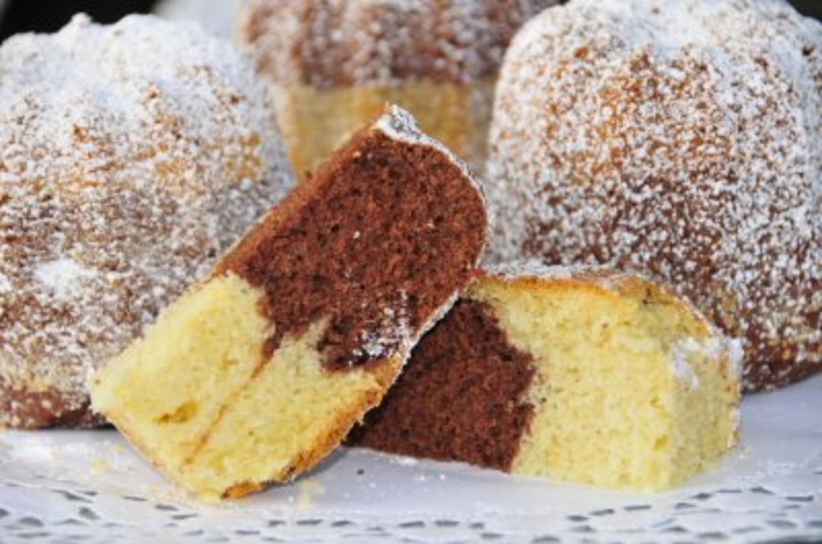 Marmorkuchen mit Butter und Zucker - Rezept mit Bild - kochbar.de