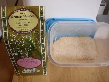Rezept: Orangenblüten-Zucker Orangenblüten-Zucker - Rezept