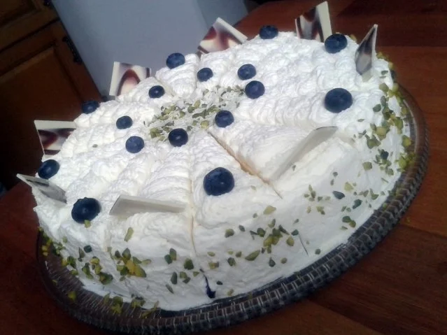 Rezept: Heidelbeertorte mit weißer Schokolade Heidelbeertorte mit weißer Schokolade - Rezept