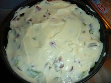 Rezept: Kuchen: Rhabarberkuchen mit Puddinghaube Bild Nr. 6 Kuchen: Rhabarberkuchen mit Puddinghaube - Rezept - Bild Nr. 6