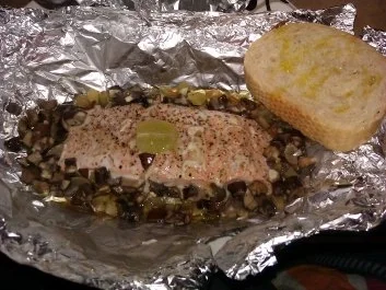 Rezept: Lachsfilet mit fruchtigen Champignons Bild Nr. 5 Lachsfilet mit fruchtigen Champignons - Rezept - Bild Nr. 5