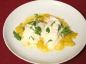 Rezept: Ziegenkäsemousse mit Früchten Ziegenkäsemousse mit Früchten - Rezept