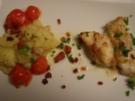 Warmer Speckkartoffelsalat mit Steinbeißerfilet und Salatgurken - Rezept