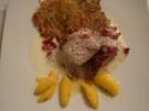 Iberico-Schweinefilet im Pata-Negra-Mantel an Kartoffelrösti mit glasierten Thymian-Vanill - Rezept