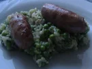 Rezept: Toskanische Bratwurst mit Erbsen-Risotto Toskanische Bratwurst mit Erbsen-Risotto - Rezept