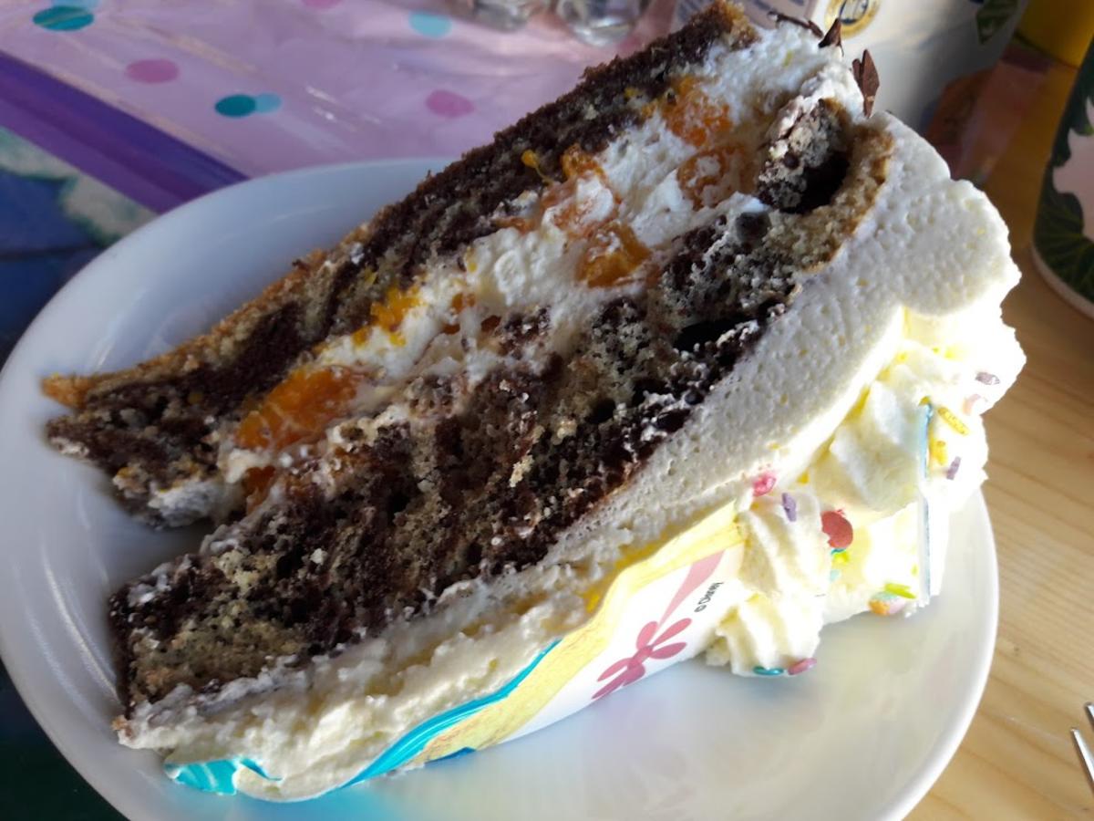 Pfirsich-Zebra-Torte - Rezept - Bild Nr. 4