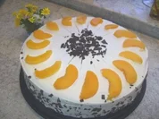 Pfirsich-Zebra-Torte - Rezept