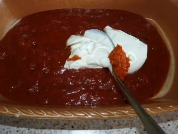 Gefüllte Paprika in Tomatensoße - Rezept - Bild Nr. 5