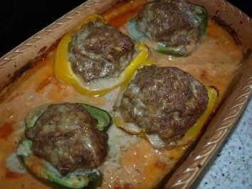 Gefüllte Paprika in Tomatensoße - Rezept - Bild Nr. 8