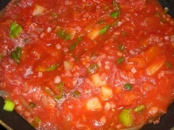 Knusprige Käserollen auf Tomatensauce - Rezept - Bild Nr. 4