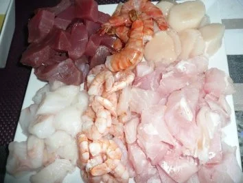 Rezept: Fisch/Fischfondue Fisch/Fischfondue - Rezept