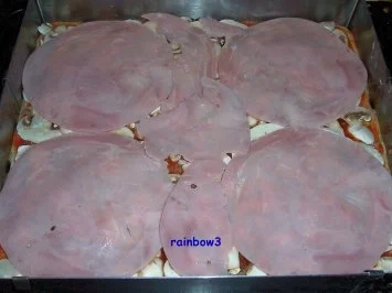 Pizza: Pilze und Kochschinken auf Vollkornteig - Rezept - Bild Nr. 6