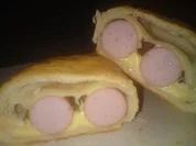 Würstchen im käsigen Schlafrock - Rezept