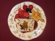 Eissplittertorte an Fruchtspiegel - Rezept