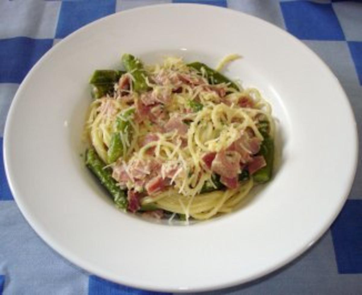 Bilder für Spaghetti mit Spargel-Carbonara - Rezept