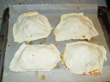 Rezept: Schweinegeschnetzeltes (Gyros-Art) in Blätterteig Bild Nr. 5 Schweinegeschnetzeltes (Gyros-Art) in Blätterteig - Rezept - Bild Nr. 5