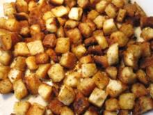 Speck-Knoblauch-Croutons ... - Rezept