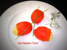 Tomaten-Snack mit Tunfisch-Schaum - Rezept