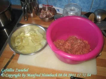 Fleisch – Gefüllte Zwiebeln mit feuriger Zwiebelcreme - Rezept - Bild Nr. 3