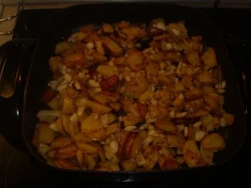 Rezept: Pfannengerichte: Kartoffeln-Bohnen und Speck Bild Nr. 3 Pfannengerichte: Kartoffeln-Bohnen und Speck - Rezept - Bild Nr. 3