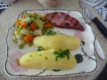 Fixe Küche : Kassler vom Grill mit Buttergemüse und Salzkartoffeln - Rezept