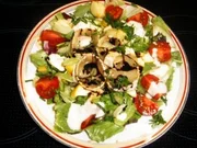 Frühlingssalat mit gratinierten Ziegenkäse - Rezept